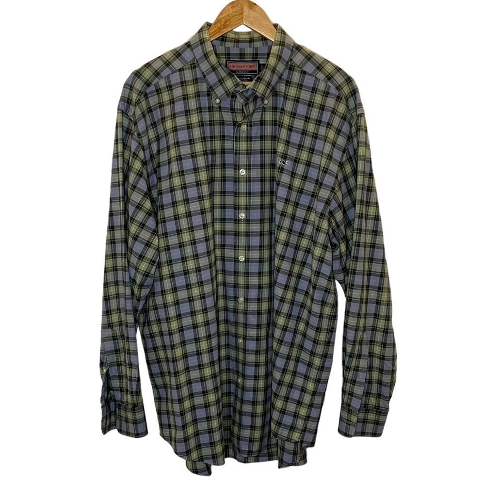 Men’s Vineyard Vines The Whale Shirt Long Sleeve Button Down Shirt Size XL